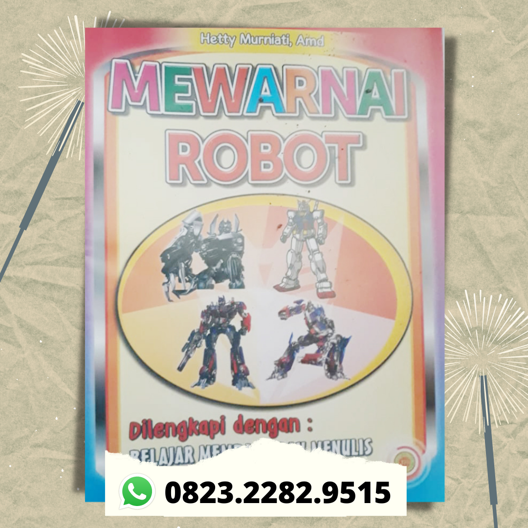 Mewarnai Robot Buku TK Mewarnai